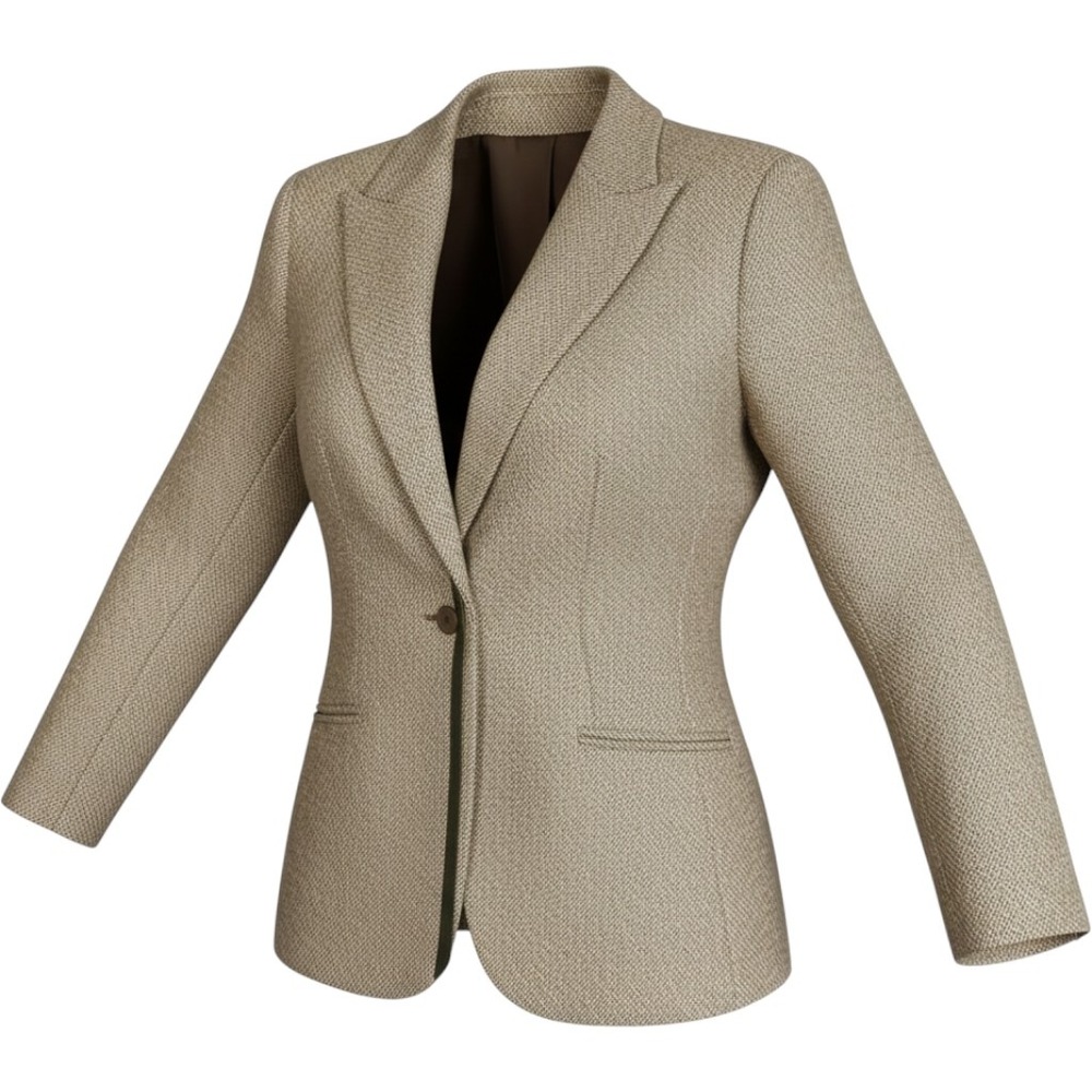 VTG Harve Benard Wool Jacket Blazer Womens 14 L Leather Trim Pockets Sports Coat